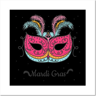 Mardi Gras Festive Colorful New Orleans Style Posters and Art